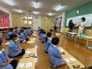 年長児　卒園制作　萩焼作り